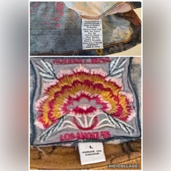 Johnny Was Traviata Lotus Swing Tunic Large EUC - Picture 11 of 12